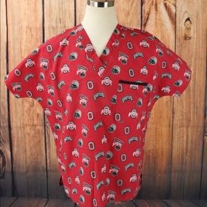 Dudz buckeyes Ohio state short sleeve scrubs